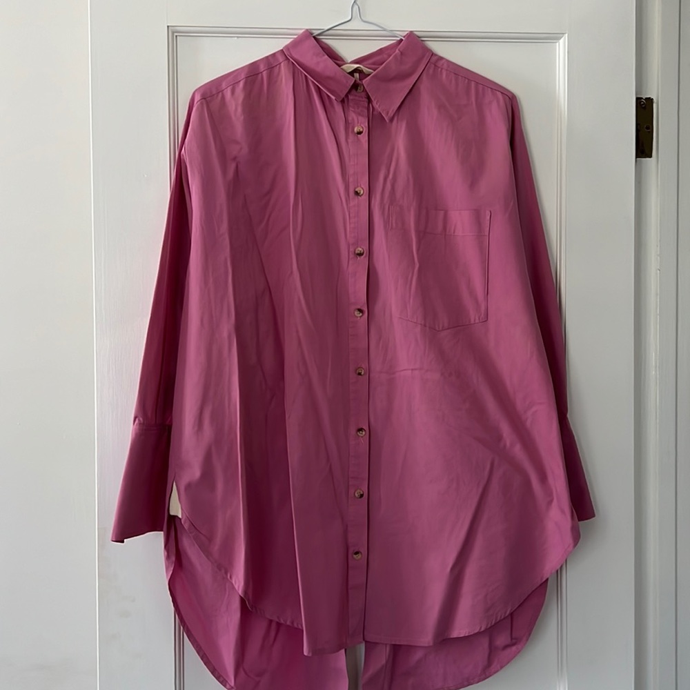 Free People Overshirt with Back Tie